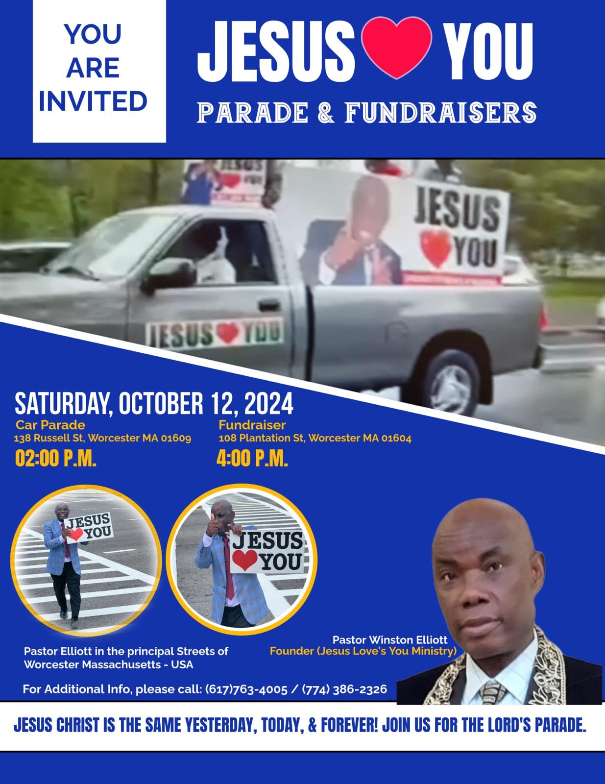 Car Parade and Fundraiser 2024 flyer