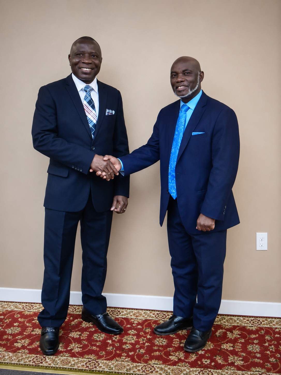 Ministry partnership — two ministers shaking hands