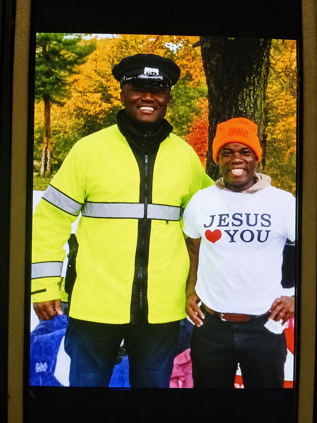 Ministry outreach with community guard during street parade